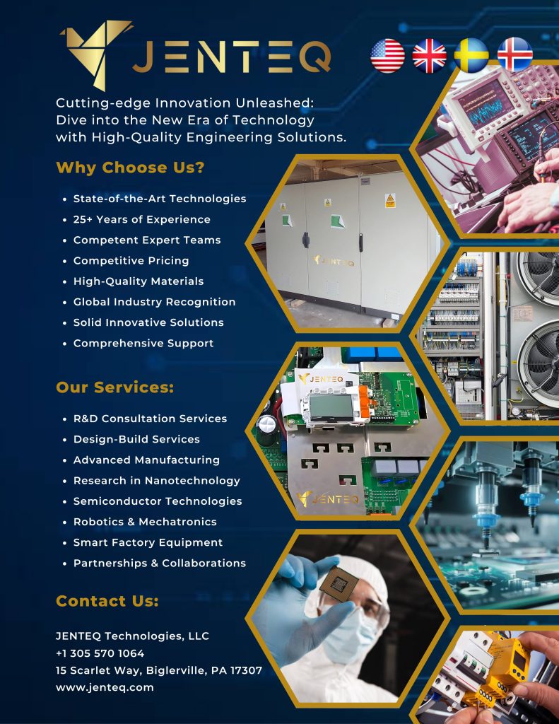 JENTEQ Technologies USA, Pennsylvania. We design, engineer and build your product for smart manufacturing.